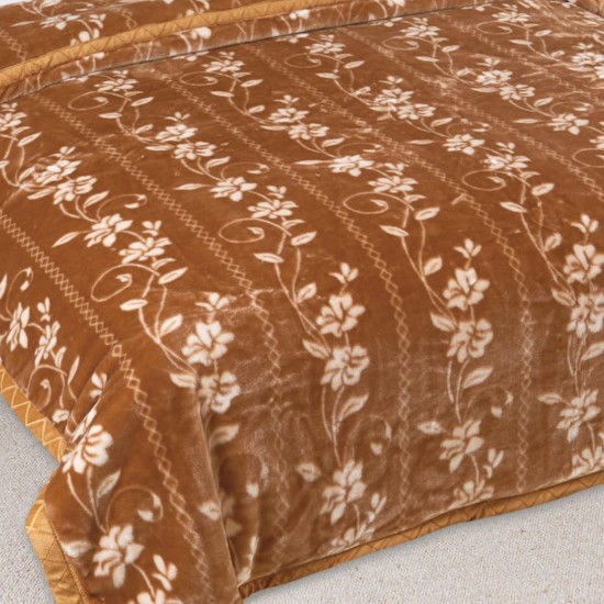 Patura Cocolino Floral Maro 200X220 cm 3 KG 