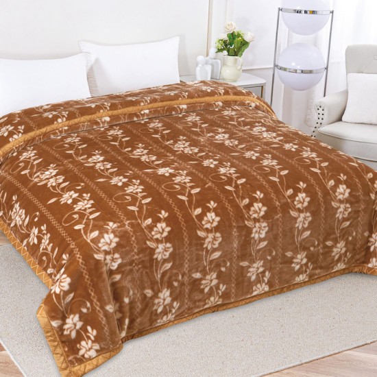 Patura Cocolino Floral Maro 200X220 cm 3 KG 