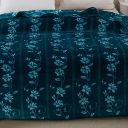 Patura Cocolino Floral Turcoaz Patura Cocolino Floral Turcoaz