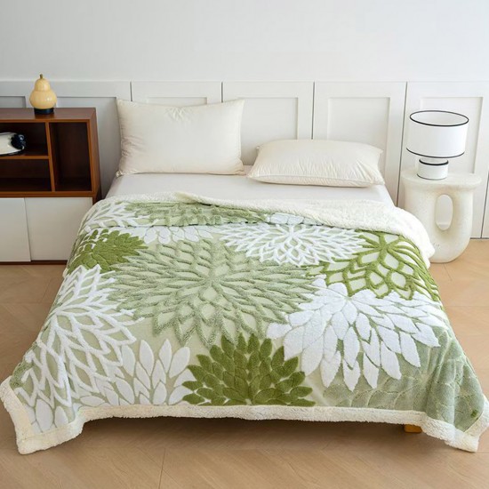 Patura Cocolino cu Blanita Mandala Verde Olive