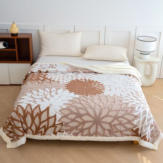 Patura Cocolino cu Blanita Mandala Bej Cappuccino Patura Cocolino cu Blanita Mandala Bej Cappuccino