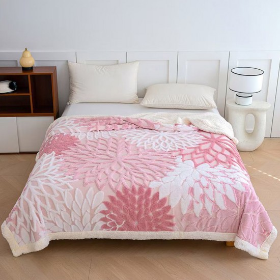 Patura Cocolino cu Blanita Mandala Roz Pudra