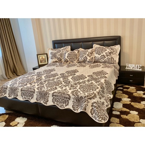 Cuvertura pat bumbac 5 Piese Abby Cuvertura pat bumbac 5 Piese Abby