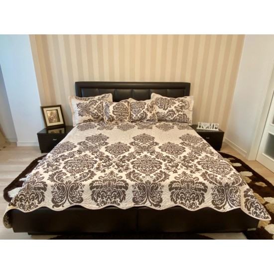 Cuvertura pat bumbac 5 Piese Abby Cuvertura pat bumbac 5 Piese Abby