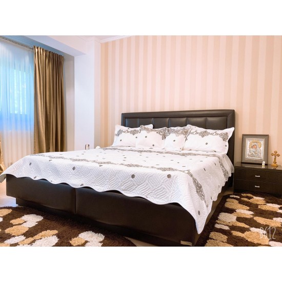 Cuvertura pat bumbac 5 Piese Adelais 