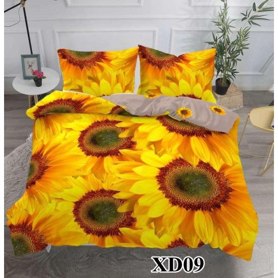 Sunflower Lenjerie de Pat Bumbac Satinat 4 Piese