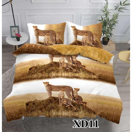 Tiger Family Lenjerie de Pat Bumbac Satinat 4 Piese